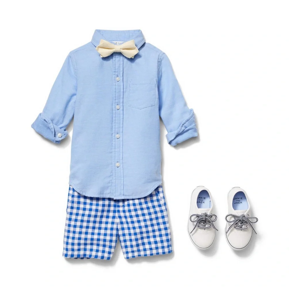 Janie and Jack Linen Bowtie - NWT -